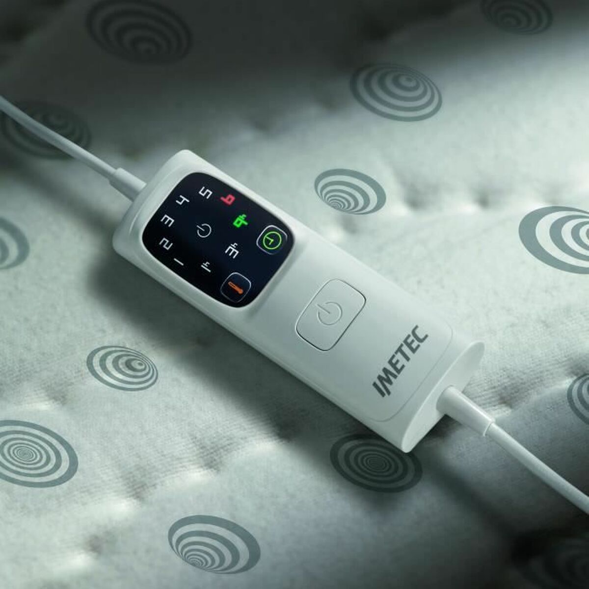 Cobertor Elétrico IMETEC 16630 Branco/Cinzento